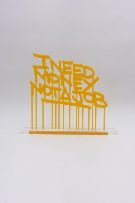 Golden Boy (2000) - I NEED MONEY NOT A JOB (original, Antiek en Kunst, Kunst | Schilderijen | Modern