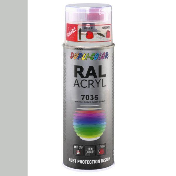 Dupli-Color Ral Acryl Ral 7035 Licht Grijs Hoogglans 400 ml, Doe-het-zelf en Verbouw, Verf, Beits en Lak, Nieuw, Ophalen of Verzenden