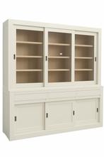 Buffetkast Enschede wit met eiken interieur 240cm, Huis en Inrichting, Ophalen of Verzenden, Nieuw