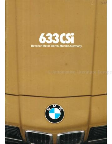 1980 BMW 6 SERIE BROCHURE ENGELS (USA) beschikbaar voor biedingen