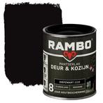 Rambo Pantserlak Deur en Kozijn Diepzwart 1.5L, Doe-het-zelf en Verbouw, Verf, Beits en Lak, Verzenden, Zwart, Nieuw, Lak