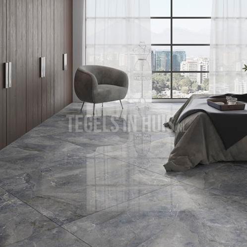 Vloer- en wandtegel marmer blauw 60x120 gepolijst, Doe-het-zelf en Verbouw, Tegels, Wandtegels, Nieuw, 10 m² of meer, Keramiek
