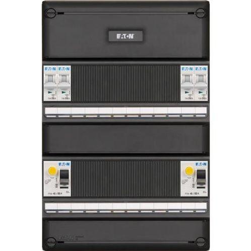 Eaton groepenkast 1-fase, 4 groepen, 2 Aardlekschakelaars, Doe-het-zelf en Verbouw, Elektra en Kabels, Nieuw, Ophalen of Verzenden