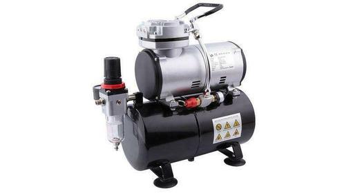 Airbrush mini compressor met luchttank, Hobby en Vrije tijd, Modelbouw | Overige, Verzenden