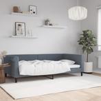 vidaXL Slaapbank 100x200 cm fluweel donkergrijs, Huis en Inrichting, 100 cm, Eenpersoons, Verzenden, Nieuw