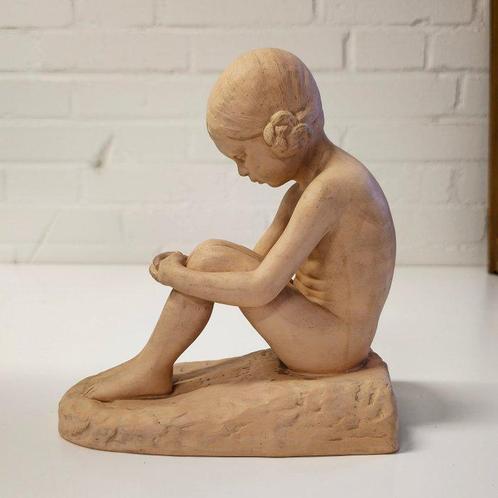 Peter Ipsen Enke - L. Rayberg - sculptuur, Art Nouveau -, Antiek en Kunst, Antiek | Glas en Kristal
