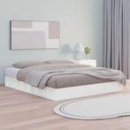 vidaXL Bedframe massief hout wit 180x200 cm, Eenpersoons, Verzenden, Wit, Nieuw