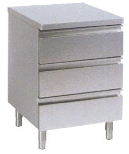 Ladenkast zonder opstaande rand | 3 laden HorecaTraders, Zakelijke goederen, Horeca | Meubilair en Inrichting, Verzenden