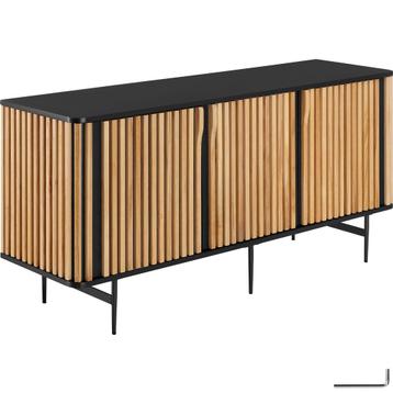Dressoir Lineo - zwart/bruin beschikbaar voor biedingen
