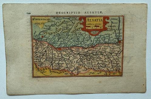Frankrijk - Elzas; G. Mercator/J. Hondius/J. Cloppenburgh;, Boeken, Atlassen en Landkaarten