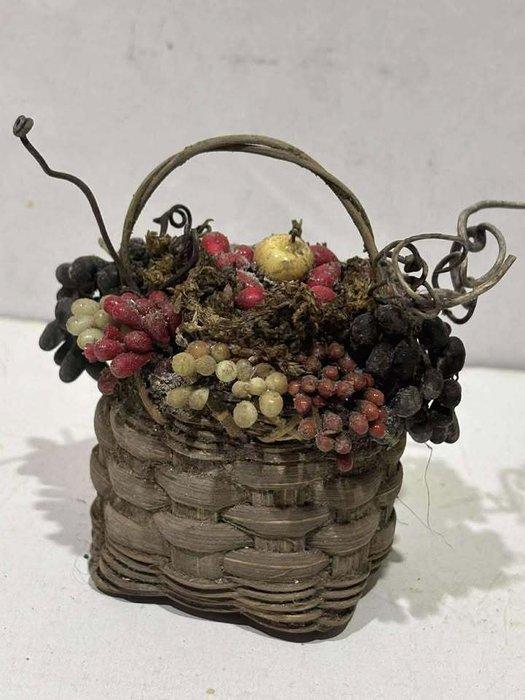 sculptuur, Cesto di Frutta Presepe Napoletano inizio 900 - 9, Antiek en Kunst, Kunst | Niet-Westerse kunst