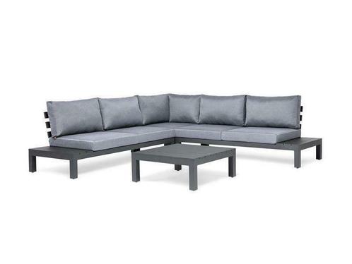 Suns breez vita platform loungeset aluminium 4-delig, Tuin en Terras, Tuinsets en Loungesets, Bank, Bijzettafel, 5 zitplaatsen