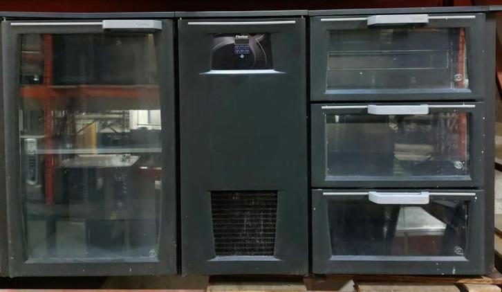 Occasion Gamko Flexbar 1 deur - 3 lade Glas, Zakelijke goederen, Horeca | Keukenapparatuur, Gebruikt, Ophalen