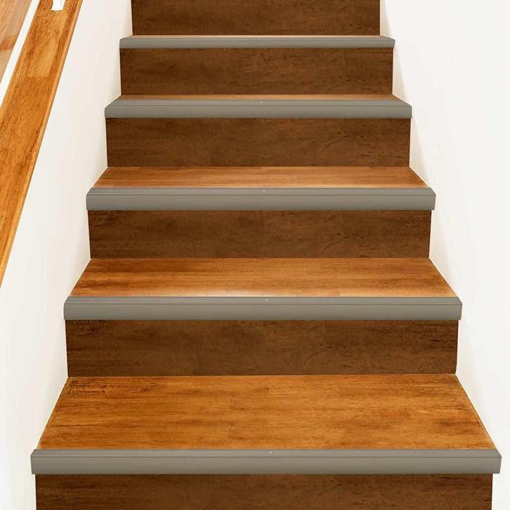 vidaXL Trapprofielen 30 pcs champagne 67 cm Aluminium, Doe-het-zelf en Verbouw, Ladders en Trappen, Nieuw, Verzenden