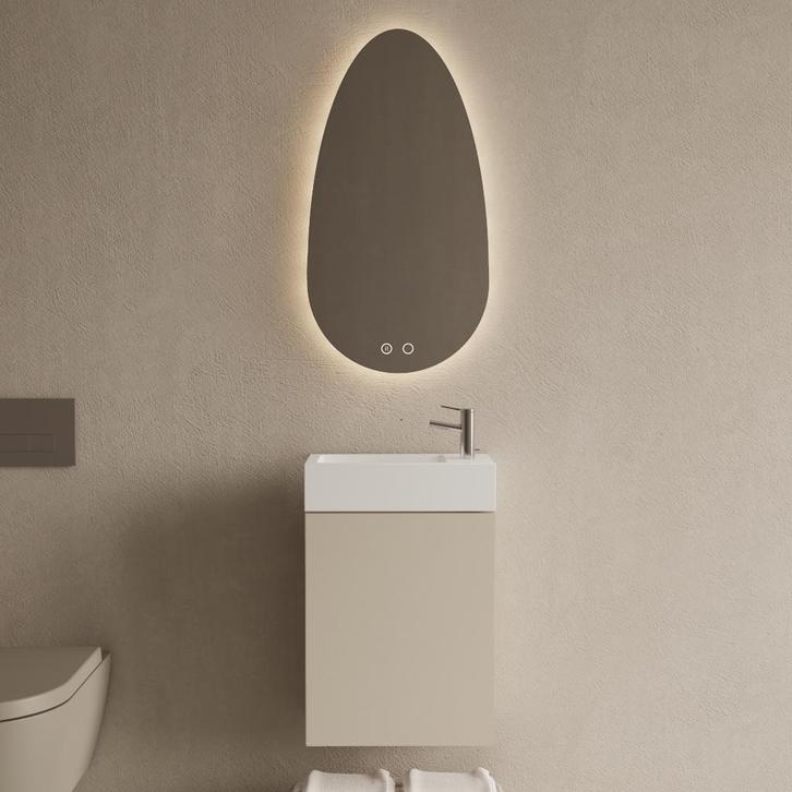 Toiletmeubel Set BWS Riga Kasjmier Fontein Glans Wit, Doe-het-zelf en Verbouw, Sanitair, Bad, Nieuw, Ophalen of Verzenden