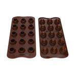 Silikomart Siliconen Bonbonvorm Chocolade Ei (15x) Ø2,3x3cm, Verzenden, Nieuw