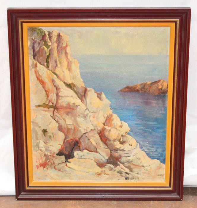 Bartomeu Reus i Martínez (1936) - Vista costera, Antiek en Kunst, Kunst | Schilderijen | Klassiek