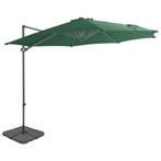 vidaXL Parasol met draagbare voet groen, Tuin en Terras, Verzenden, Nieuw, 3 tot 4 meter