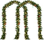 2dekans | Casaria Guirlande Kerstkrans SET VAN 2 - 5m met 80, Diversen, Kerst, Ophalen of Verzenden, Zo goed als nieuw