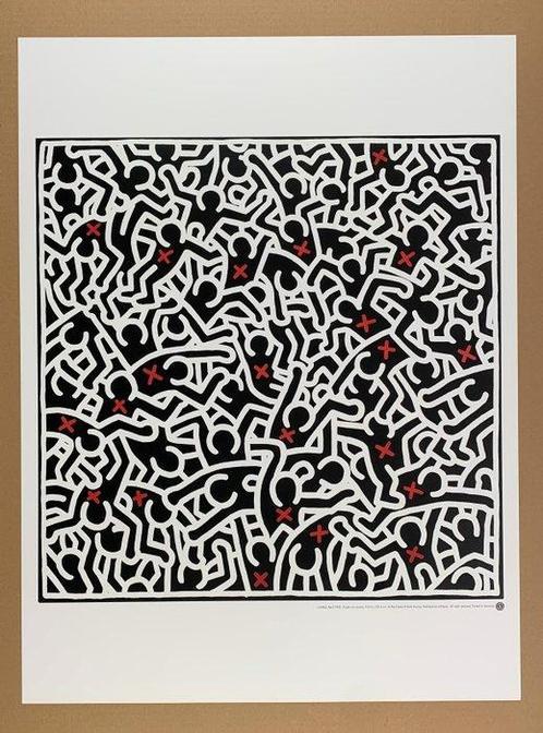 Keith Haring (1958-1990) After - Untitled April, 1985, Antiek en Kunst, Kunst | Tekeningen en Foto's