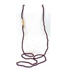 Granaat ketting/sautoir met gouden slot; Antiek/vintage |..., Sieraden, Tassen en Uiterlijk, Kettingen, Gebruikt, Overige kleuren