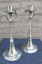 C. Kurz & Co Tiel Holland - Kandelaar (2) - Tin, Edeltin -