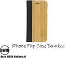 iPhone 4 / 4S Flip case – Bamboo en Leer, Telecommunicatie, Mobiele telefoons | Hoesjes en Frontjes | Apple iPhone, Nieuw