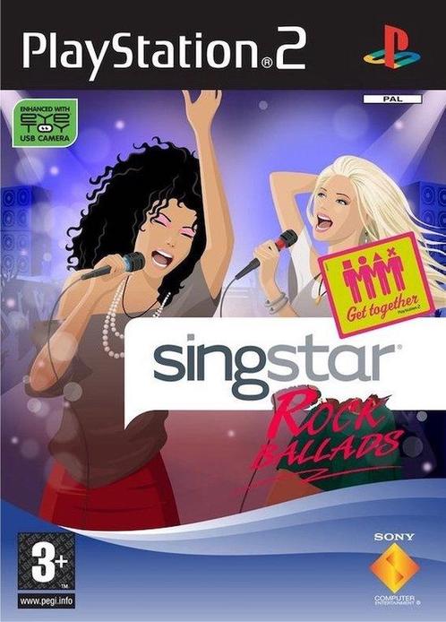 Singstar Rock Ballads (PS2 Games) (Playstation 2), Spelcomputers en Games, Games | Sony PlayStation 2, Zo goed als nieuw, Ophalen of Verzenden