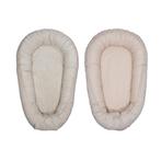 MamaLoes Velours Rib Beige Omkeerbaar Babynest, Verzenden, Nieuw