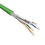 Cat.6A S/FTP Kabel Soepel AWG26 LSZH Groen 500m 100% koper, Computers en Software, Pc- en Netwerkkabels, Nieuw, Ophalen of Verzenden