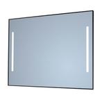 Spiegel Sanicare Q-Mirrors 70x70 cm Vierkant Met Links &, Doe-het-zelf en Verbouw, Ophalen of Verzenden, Nieuw, Chroom, Bad