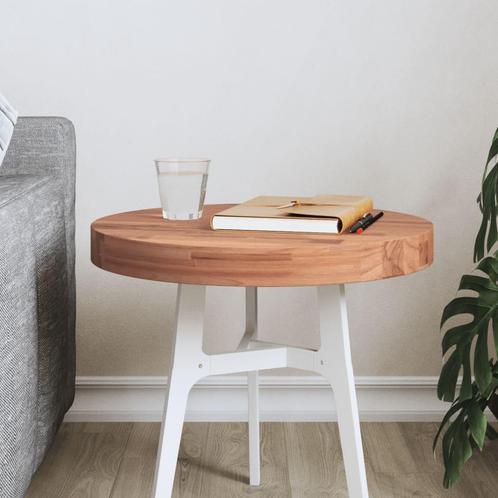 vidaXL Tafelblad rond Ø40x4 cm massief beukenhout, Huis en Inrichting, Tafels | Eettafels, Nieuw, Verzenden