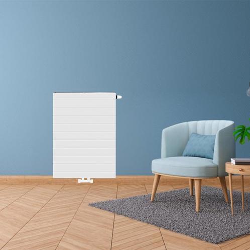 H90 x B60 T33 - Paneelradiator C8 gegroefde voorzijde Wit, Doe-het-zelf en Verbouw, Verwarming en Radiatoren, Ophalen of Verzenden