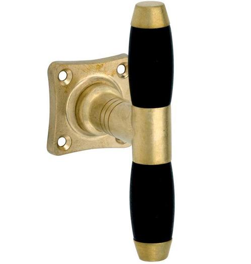 Kastknop Ton ebben/vierkant messing antiek, Doe-het-zelf en Verbouw, Hang- en Sluitwerk, Verzenden