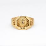 Zonder minimumprijs - Ring Verguld Citrien - Diamant - 18k, Nieuw