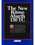 1983 FIAT RITMO ABARTH 130 TC BROCHURE ENGELS, Nieuw, Author