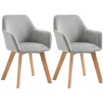 TRUUSK Eetkamerstoelen Set Van 2, Keukenstoelen Met Arm- & R, Huis en Inrichting, Stoelen, Verzenden, Nieuw