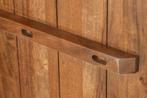 Highboard HURRICANE 120cm 3D bruin acacia hout  - 44408, Ophalen of Verzenden, Nieuw