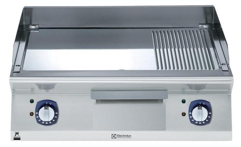 ELECTROLUX BAKPLAAT, 2 ZONES, GLAD-GERIBD, GEPOLIJST CHROOM,, Zakelijke goederen, Horeca | Keukenapparatuur, Verzenden