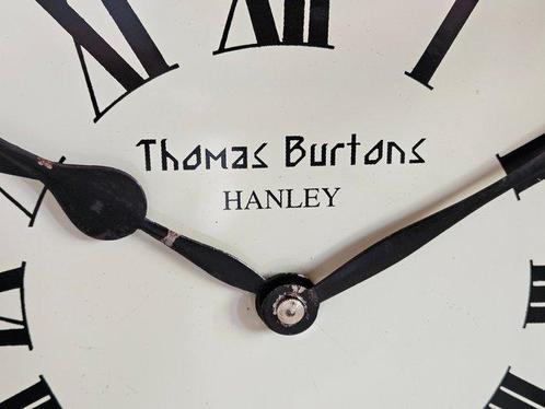 Pub / Schoolklok - Thomas Burtons, Hanley - Mahoniehouten, Antiek en Kunst, Antiek | Klokken