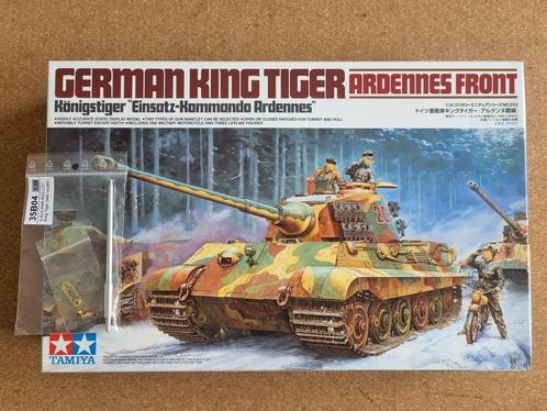 Tamiya 35252 King Tiger Ardennes Front 1:35 + Metal barrel, Hobby en Vrije tijd, Modelbouw | Auto's en Voertuigen, Tamiya, Verzenden
