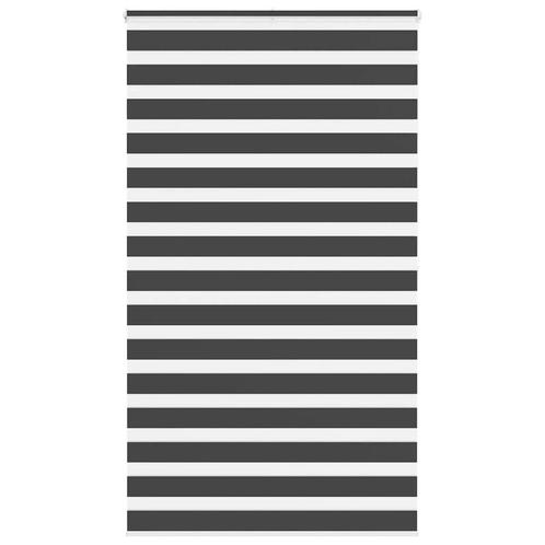 vidaXL Zebra rolgordijn 125x200 cm stofbreedte 120,9 cm, Huis en Inrichting, Stoffering | Gordijnen en Lamellen, Zwart, Nieuw