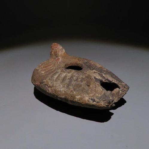 Laat-Romeins / Vroeg-Byzantijns Terracotta Olielamp. 4e-6e, Verzamelen, Mineralen en Fossielen