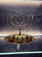 Antiek Judaica (6) - brons, koper - 20e eeuw - Menora, Antiek en Kunst