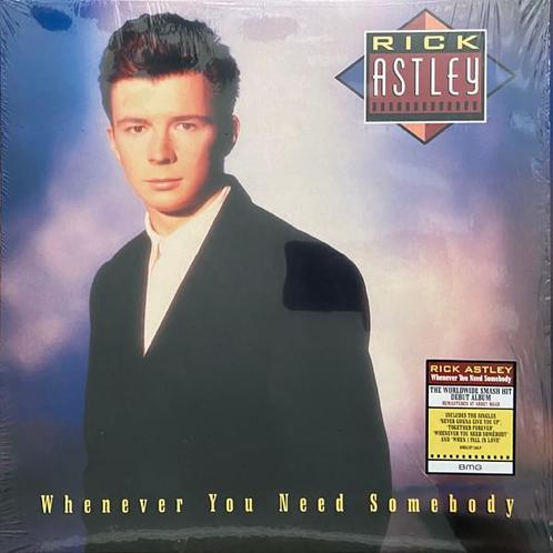 lp nieuw - Rick Astley - Whenever You Need Somebody, Cd's en Dvd's, Vinyl | Pop, Zo goed als nieuw, Verzenden