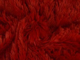 Langharig bont stof – Rood, Hobby en Vrije tijd, Stoffen en Lappen, 120 cm of meer, 200 cm of meer, Rood, Nieuw, Polyester, Ophalen of Verzenden