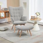 TRUUSK Oorfauteuil Met Voetenbank, Relaxfauteuil, Gestoffeer, Huis en Inrichting, Fauteuils, Verzenden, Nieuw