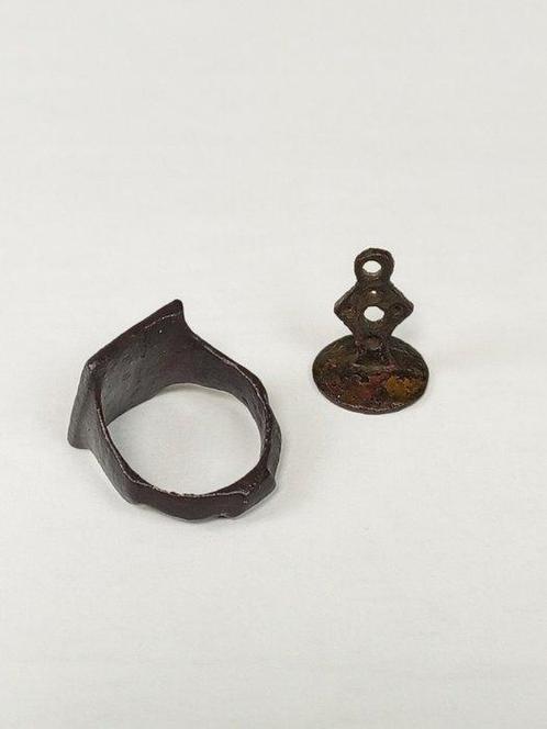 Antique Ottoman Bronze Seals - Voetenbank - Brons, Antiek en Kunst, Kunst | Niet-Westerse kunst