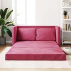 vidaXL Slaapbank vloermodel 2-in-1 122x204x55 cm fluweel, Verzenden, Nieuw, Stof, Minder dan 150 cm