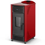 Smart Pelletkachel 8kW - Rood - Bedienbaar via App - Mode..., Huis en Inrichting, Nieuw, Ophalen of Verzenden, Pelletkachel, Vrijstaand